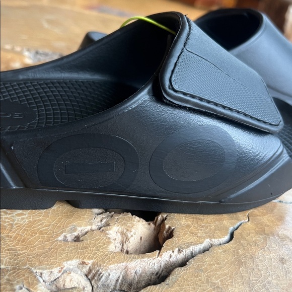NWT Unisex Men Women OOAHH SPORT FLEX RecoverySANDAL SLIDE Matte Black M8 W10 - Picture 7 of 14